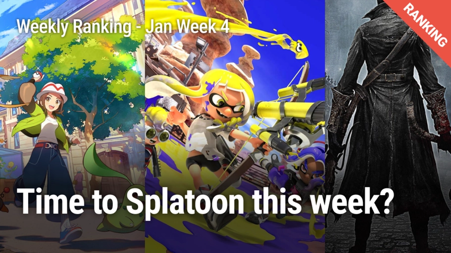 [Weekly Game Ranking 2026 January Week 4] Time to Splatoon this week ...