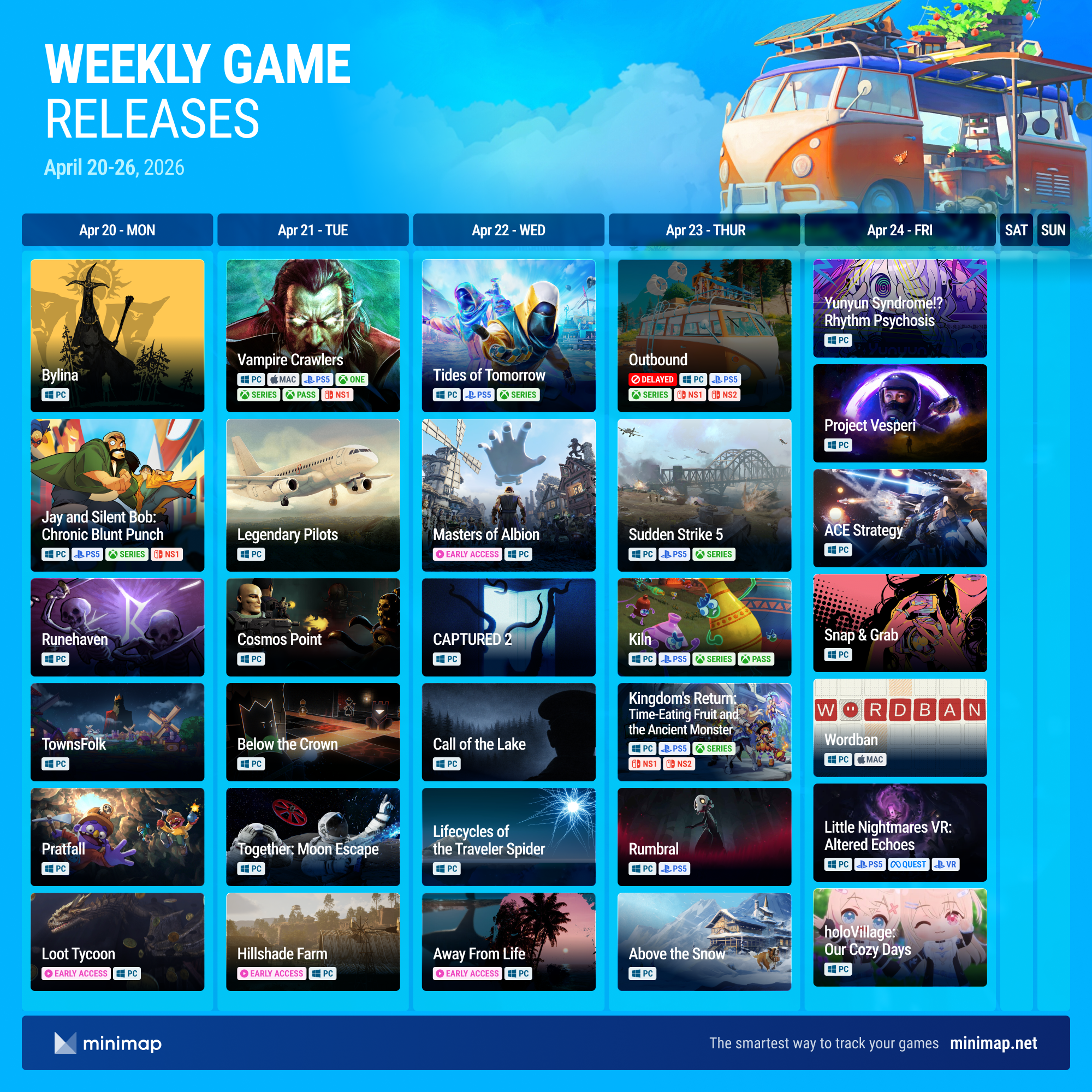 [Weekly Game Release April Week 4] Vampire Crawlers, Tides of Tomorrow ...