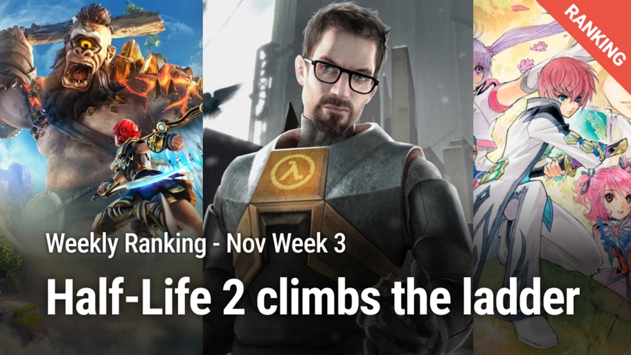 [Weekly Game Ranking November Week 3] Half-Life 3 rumors boost up Half ...